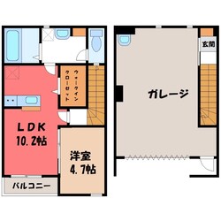 コチェラ壬生の物件間取画像